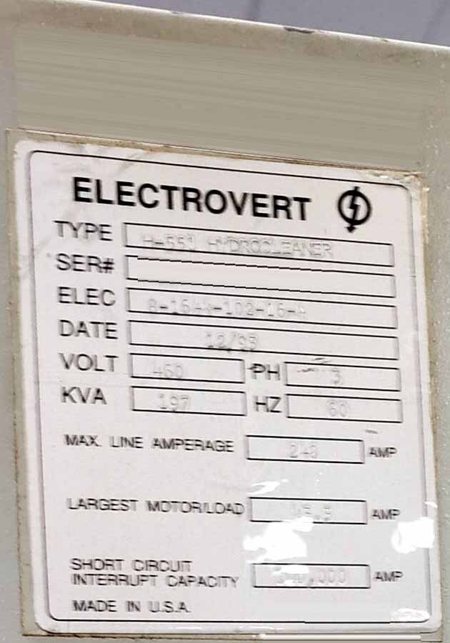 图为 已使用的 ELECTROVERT H-551 待售