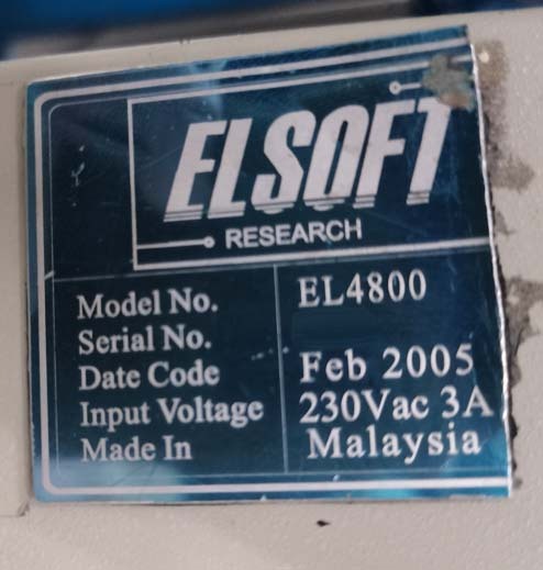 Photo Used ELSOFT RESEARCH EL4800 For Sale