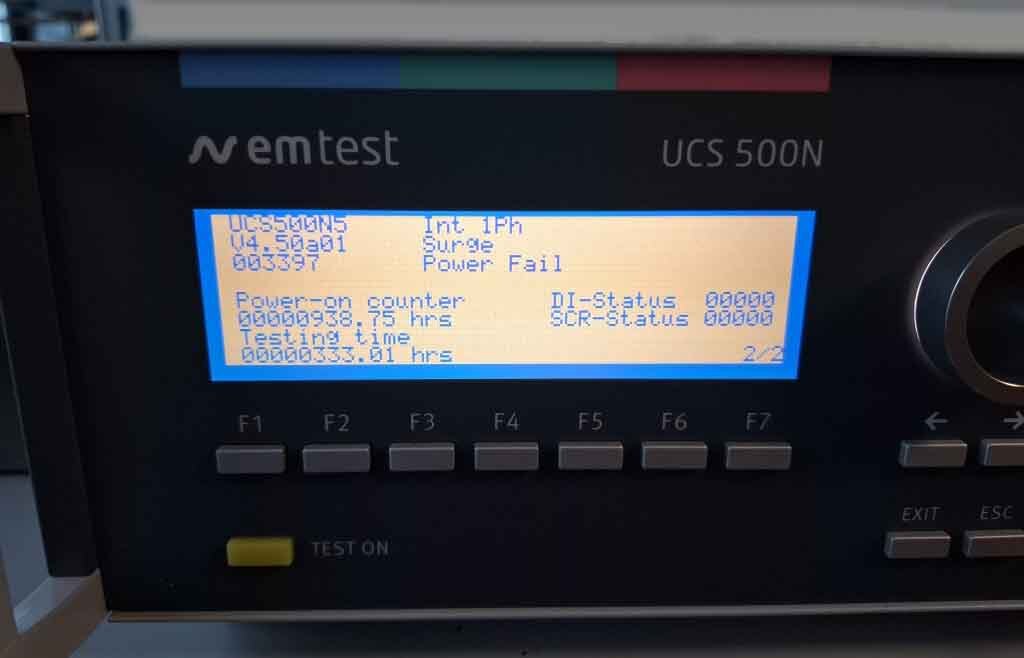 Photo Used EM TEST UCS 500N5 For Sale