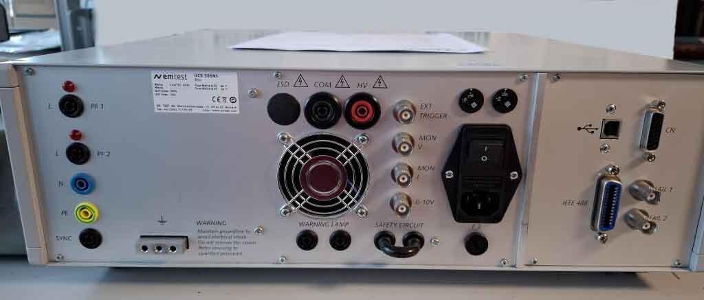 Photo Used EM TEST UCS 500N5 For Sale