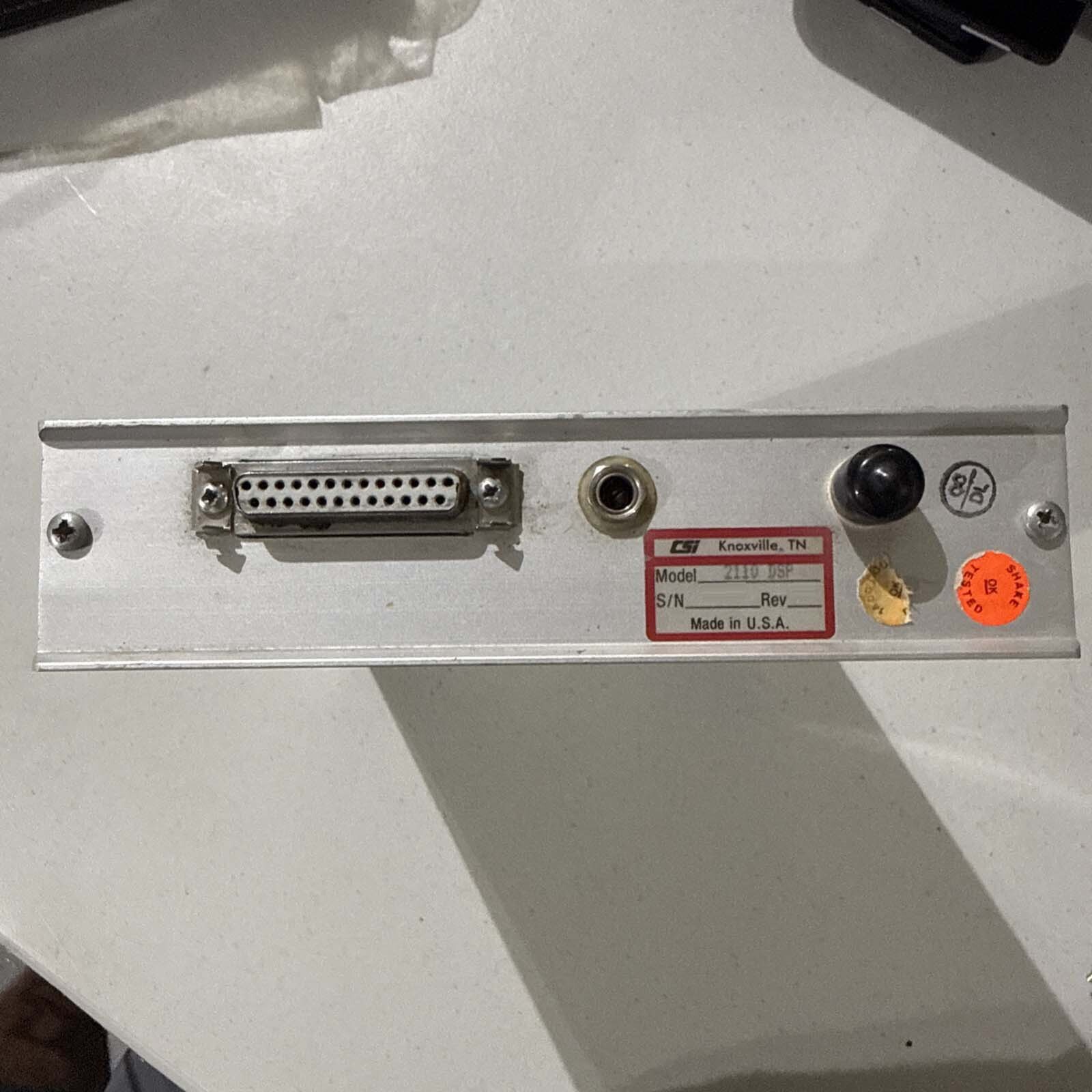 Foto Verwendet EMERSON / CSI 2110-DSP Zum Verkauf