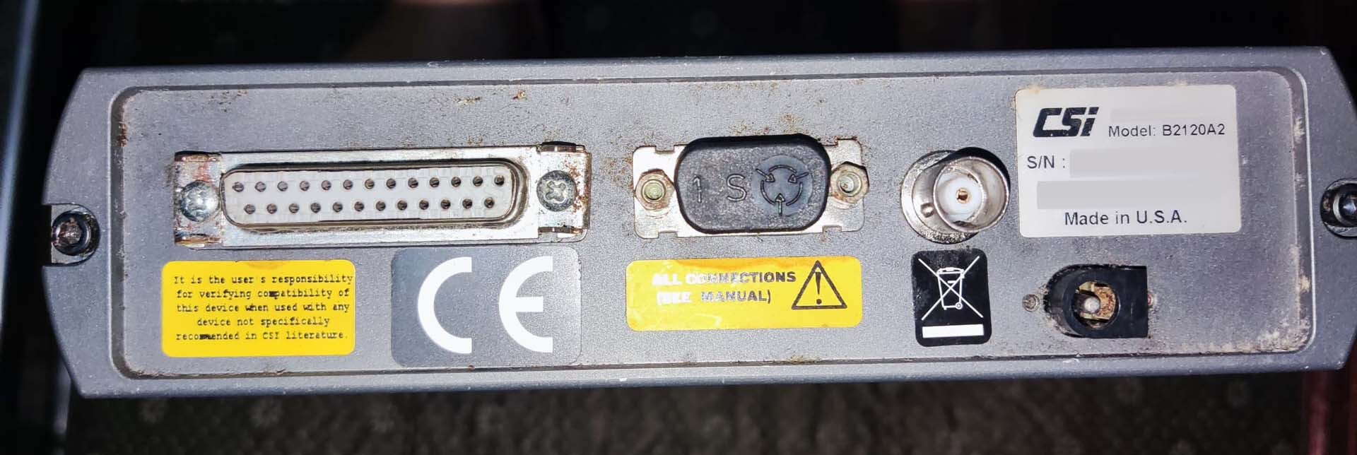 圖為 已使用的 EMERSON CSI B2120A2 待售