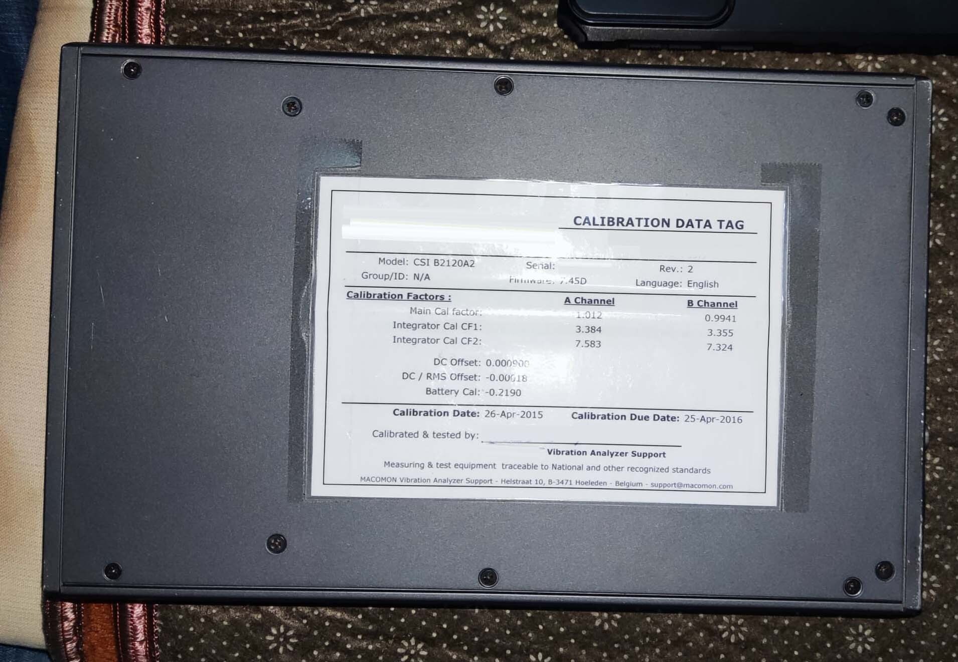 圖為 已使用的 EMERSON CSI B2120A2 待售
