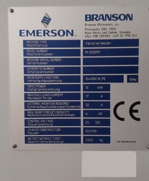 Foto Verwendet EMERSON M-203CMT Zum Verkauf