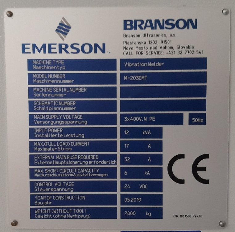 Foto Verwendet EMERSON M-203CMT Zum Verkauf