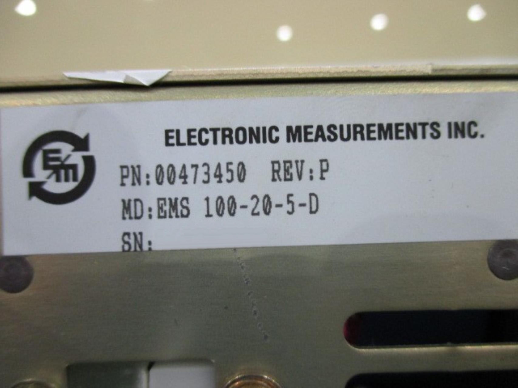 图为 已使用的 EMI EMS 100-20-5-D 待售