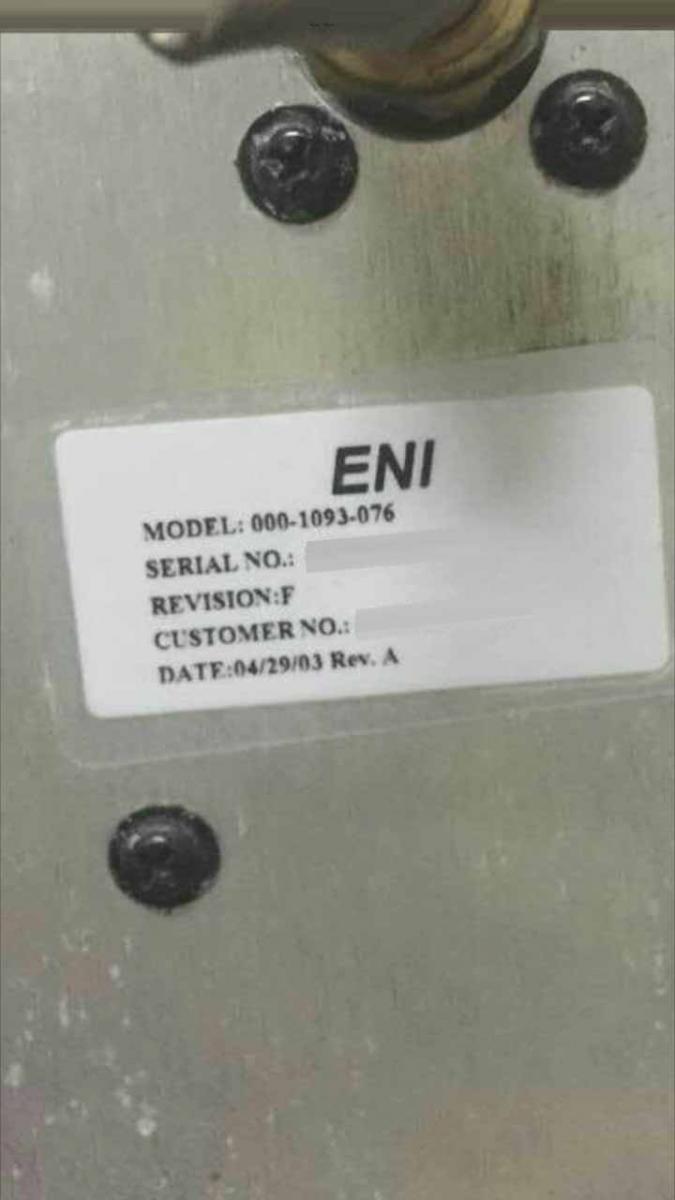 Photo Used ENI 000-1093-076 For Sale
