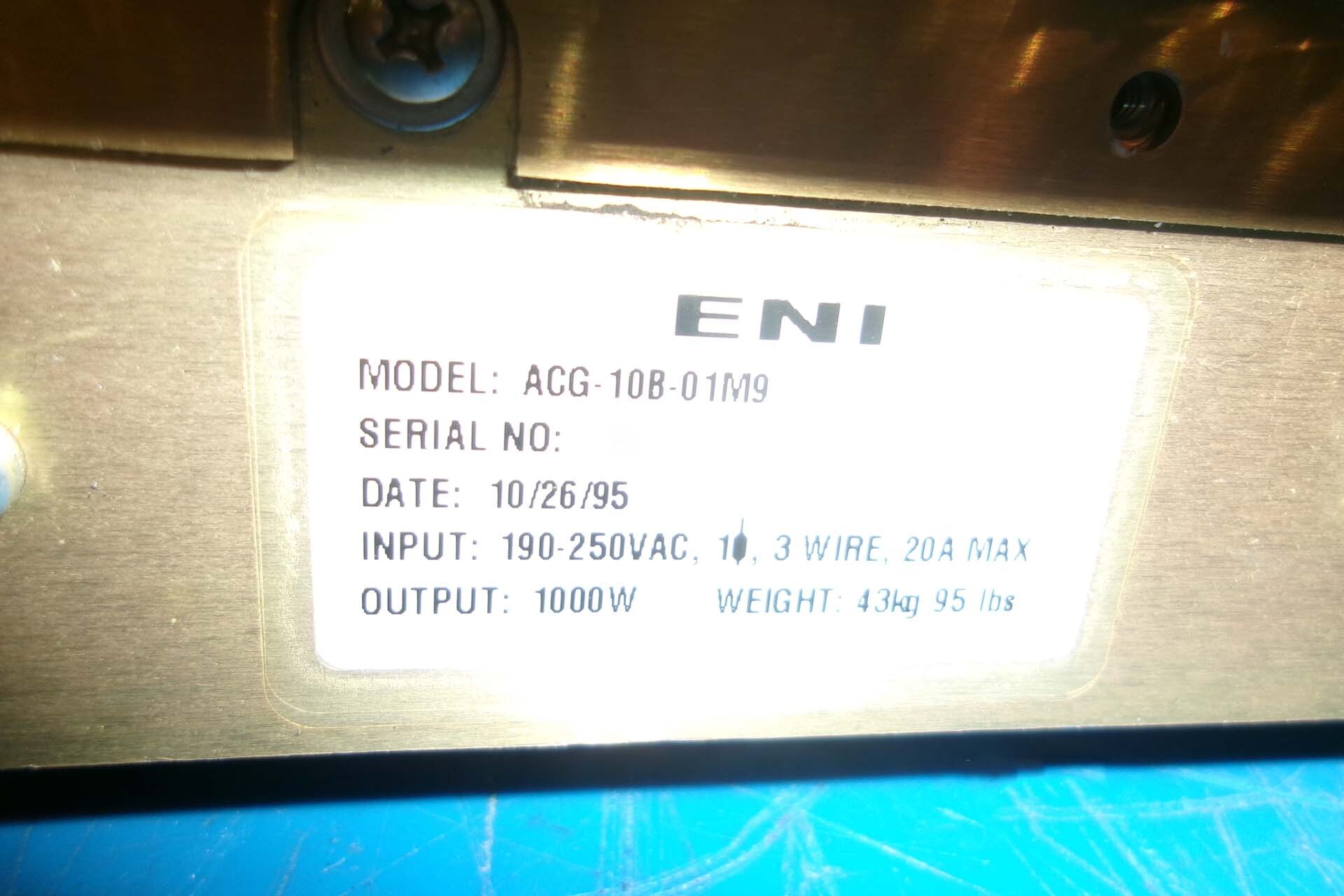 圖為 已使用的 ENI ACG-10B-01M9 待售