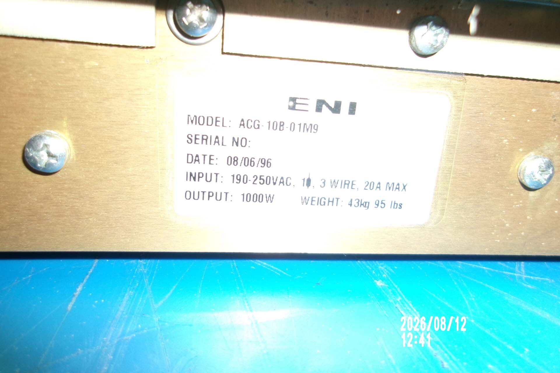 사진 사용됨 ENI ACG-10B-01M9 판매용