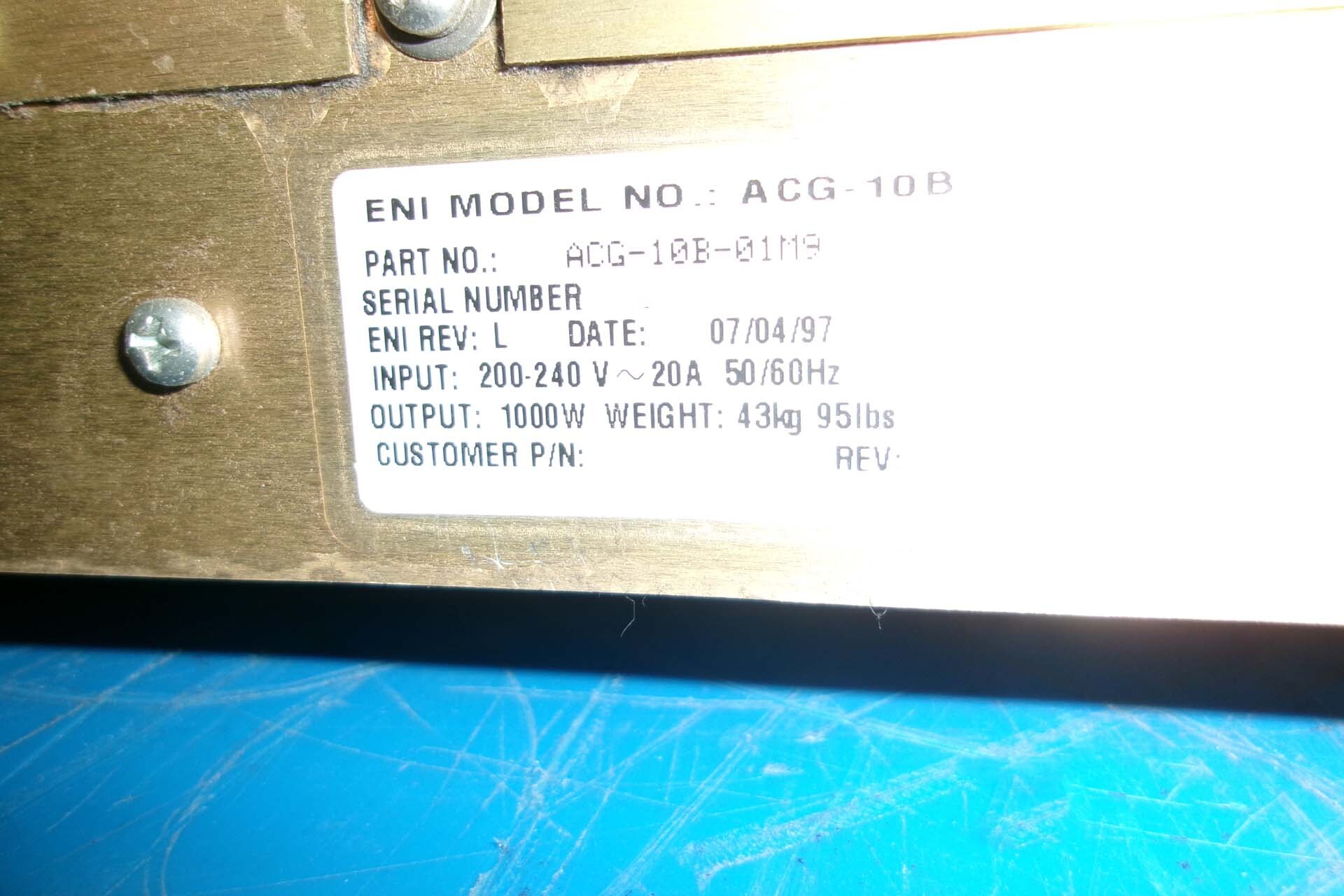 사진 사용됨 ENI ACG-10B-01M9 판매용