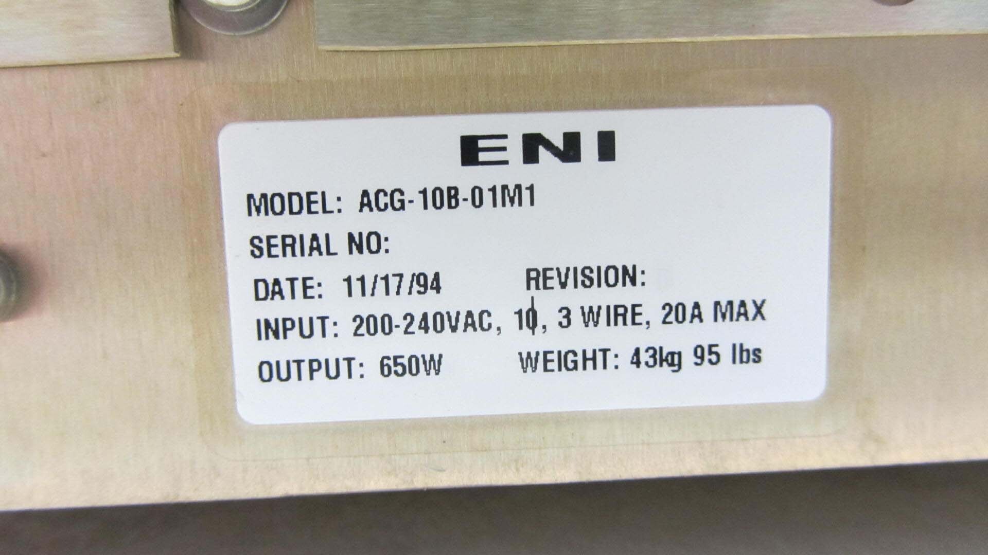图为 已使用的 ENI ACG-10B 待售