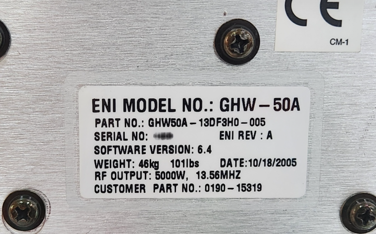 사진 사용됨 ENI Genesis GHW-50A 판매용
