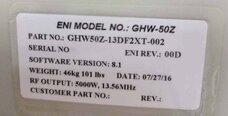 圖為 已使用的 ENI GHW-50 待售