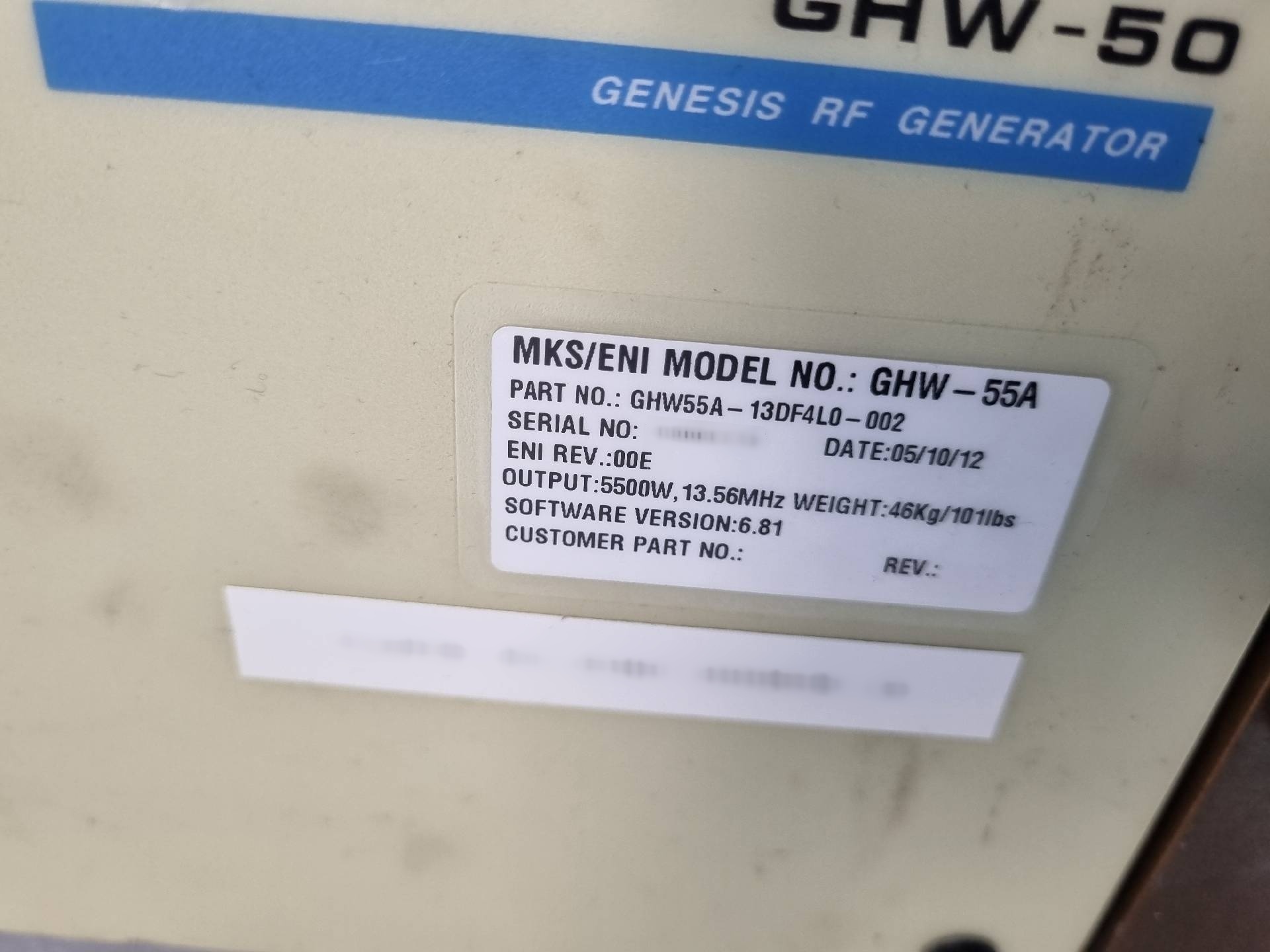 圖為 已使用的 ENI GHW-50 待售