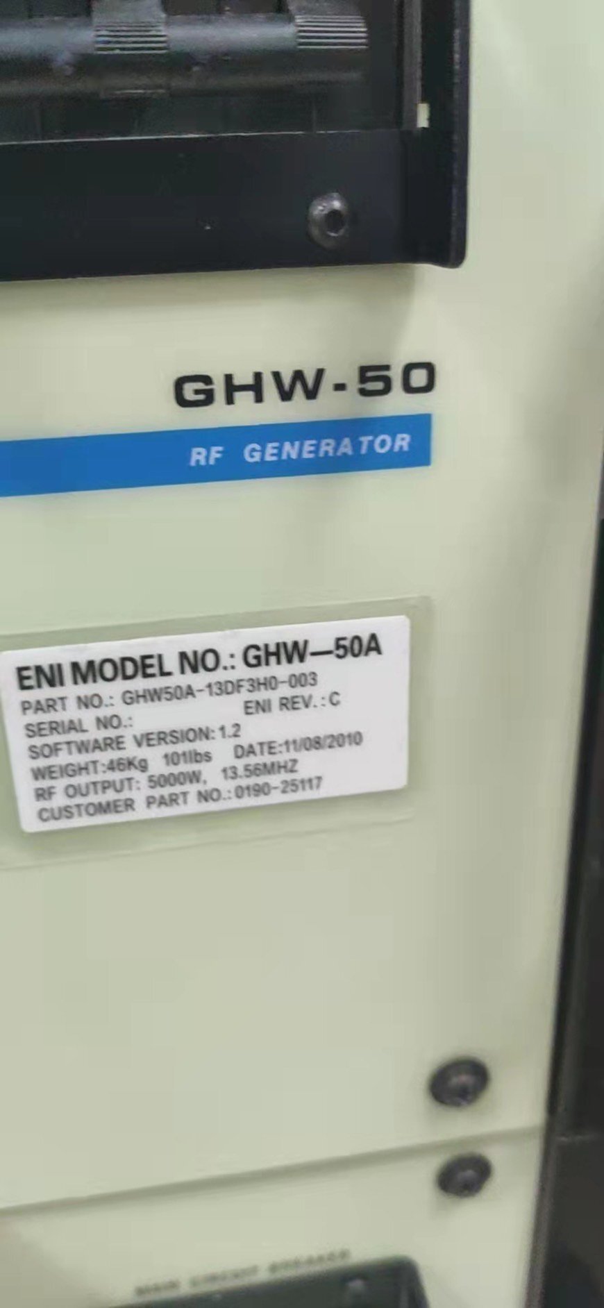 图为 已使用的 ENI GHW-50A 待售