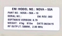 图为 已使用的 ENI NOVA 50A 待售