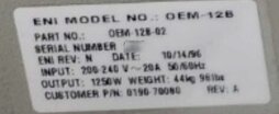 圖為 已使用的 ENI OEM-12B-02 待售