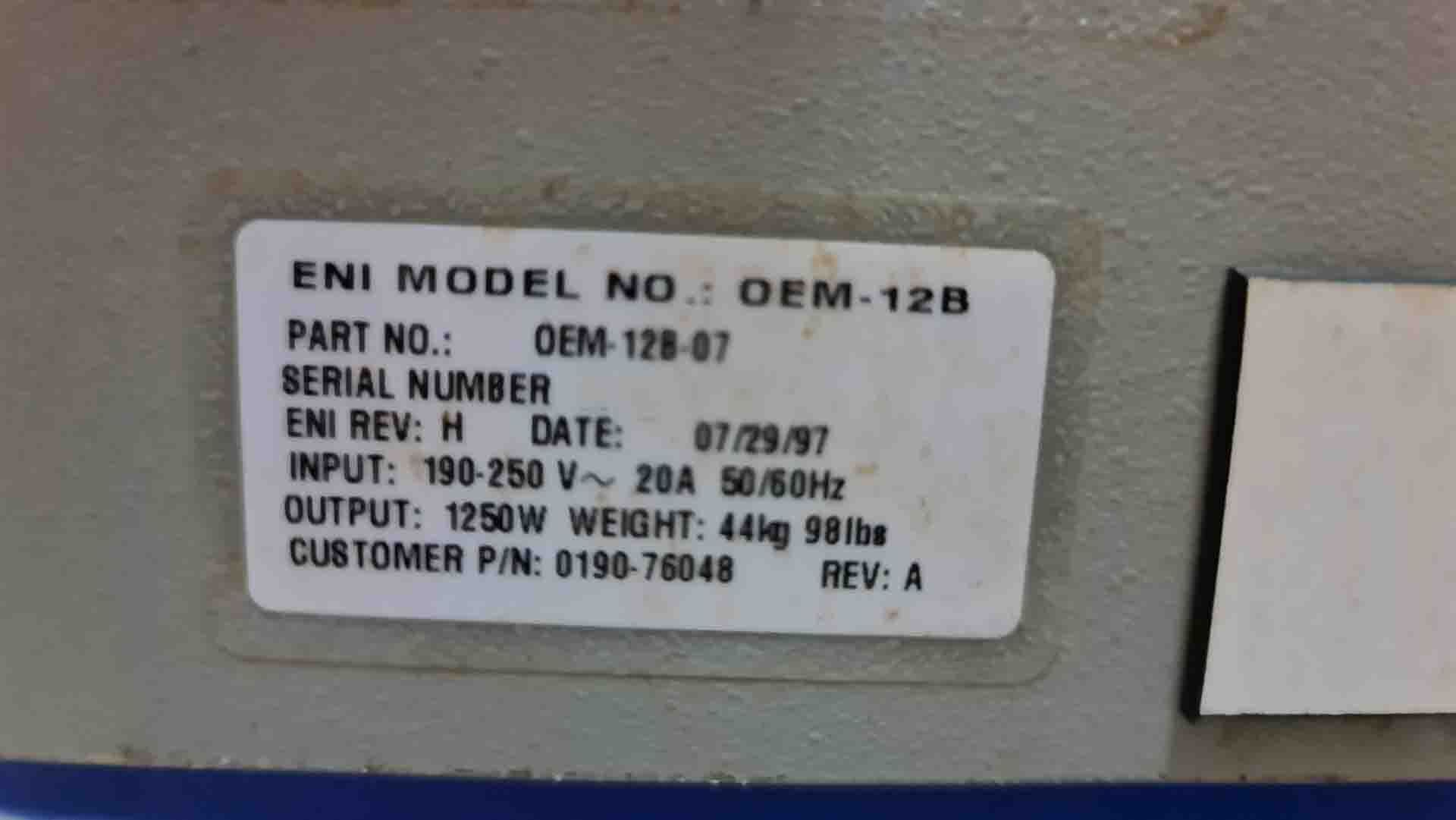 Photo Used ENI OEM-12B-07 For Sale