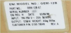 圖為 已使用的 ENI OEM-12B-07 待售