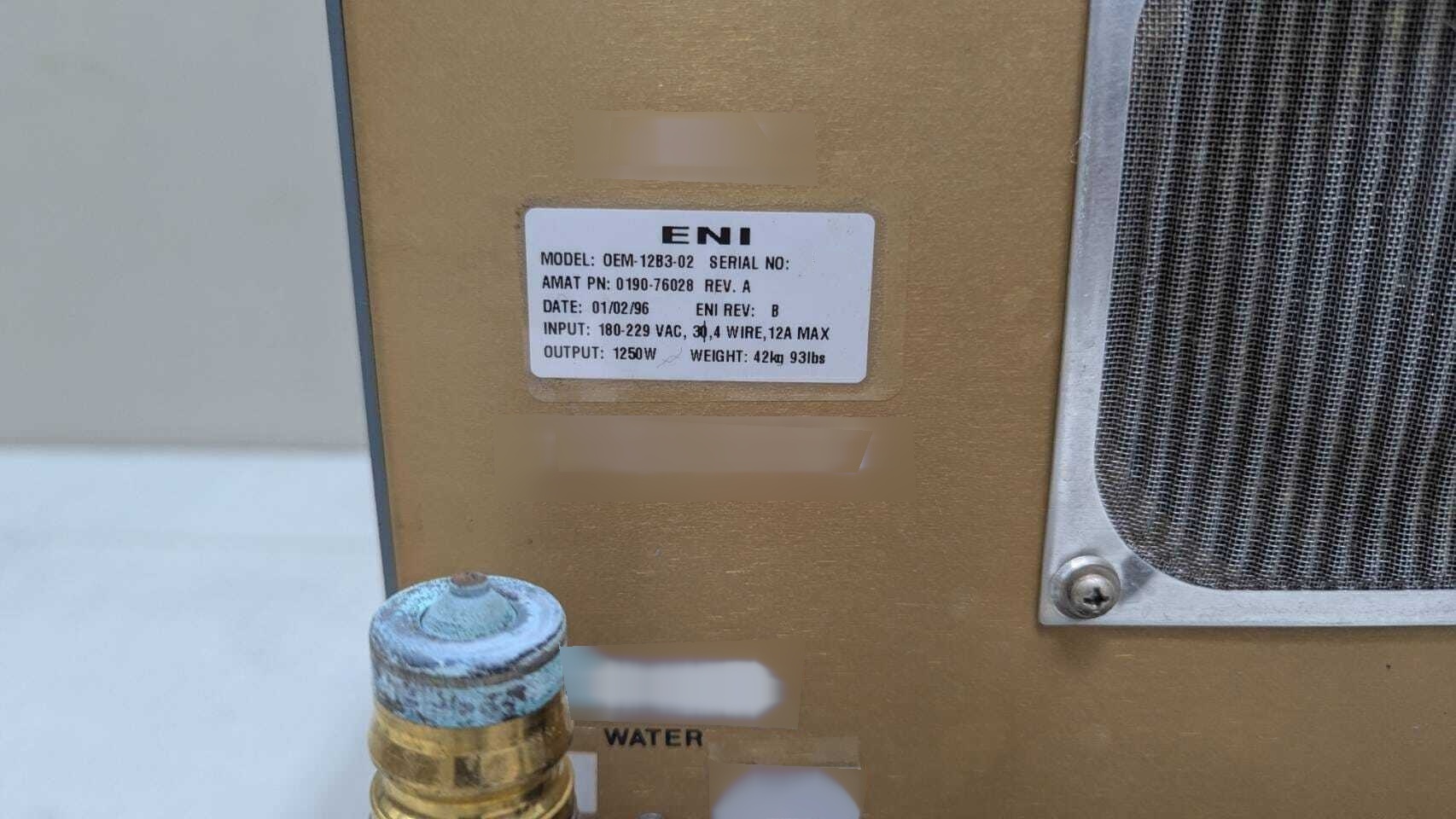 圖為 已使用的 ENI OEM-12B3-02 待售