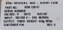 사진 사용됨 ENI OEM 12B 판매용