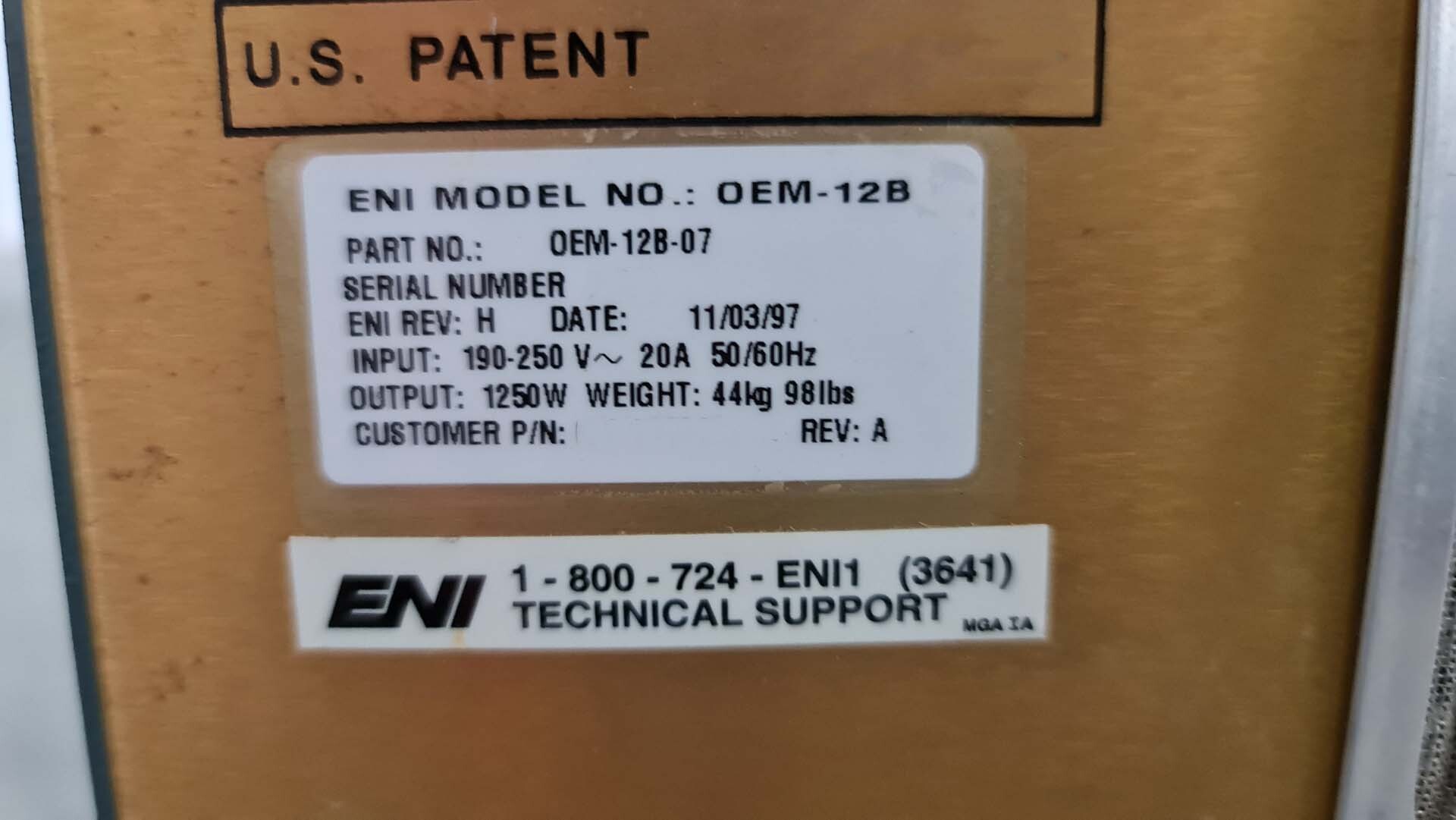 Photo Used ENI OEM 12B For Sale