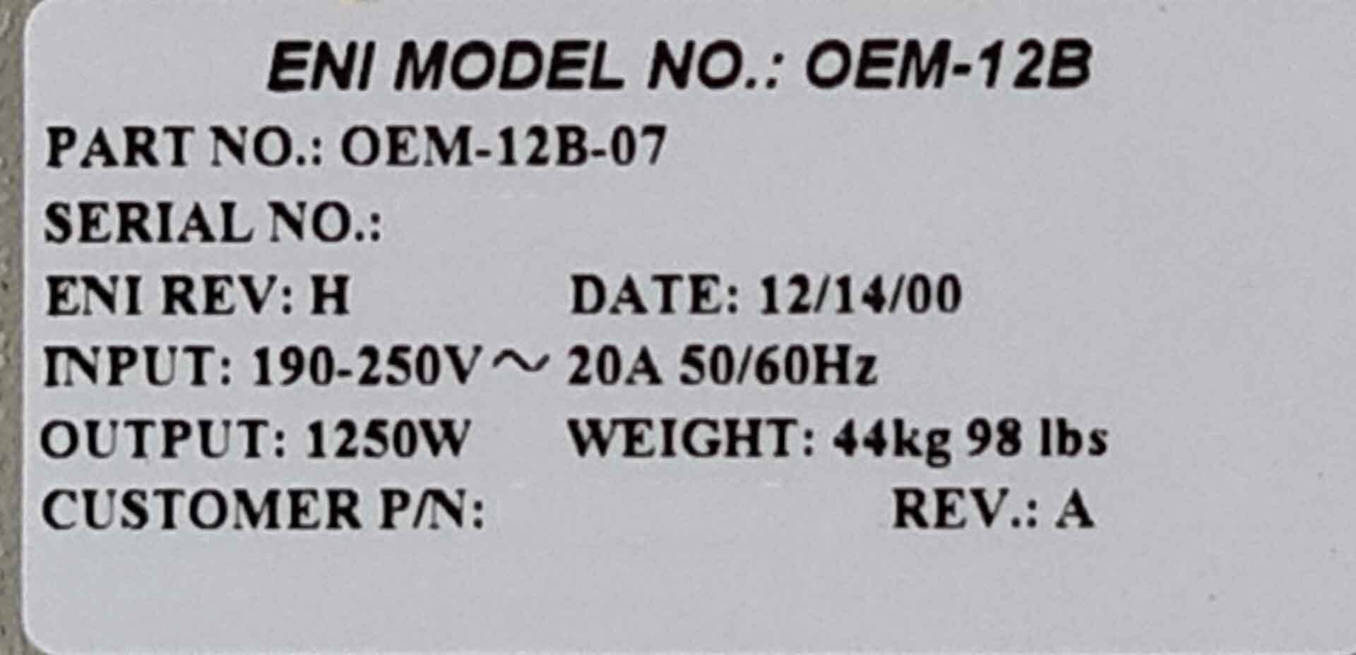 Foto Verwendet ENI OEM 12B Zum Verkauf