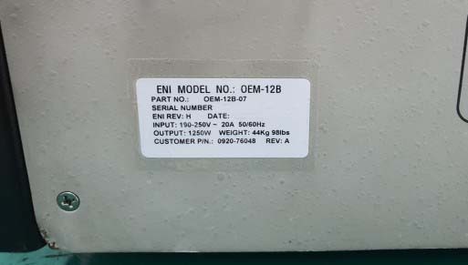 Photo Used ENI OEM 12B For Sale