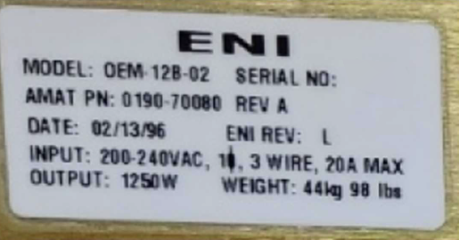 フォト（写真） 使用される ENI OEM 12B 販売のために
