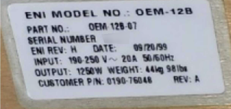 フォト（写真） 使用される ENI OEM 12B 販売のために