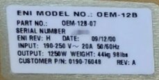圖為 已使用的 ENI OEM-12B-07 待售