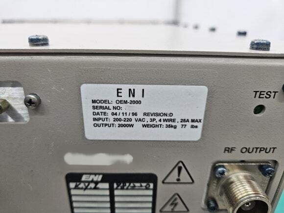 圖為 已使用的 ENI OEM-2000 待售