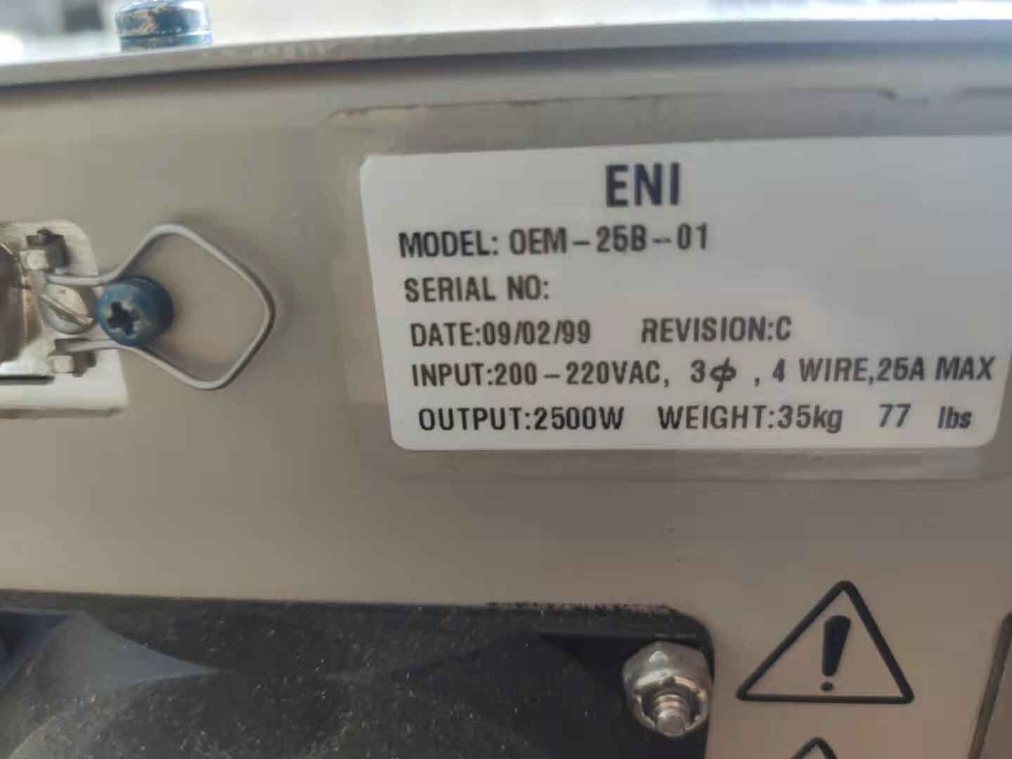 Photo Used ENI OEM-25B-01 For Sale