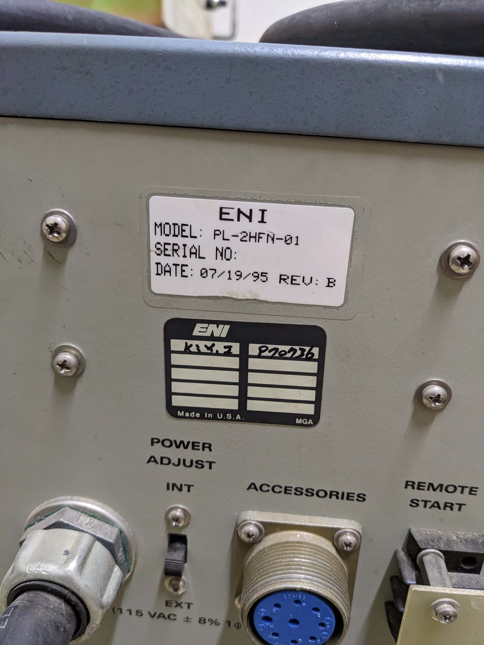 フォト（写真） 使用される ENI Plasmaloc 2-HF 販売のために