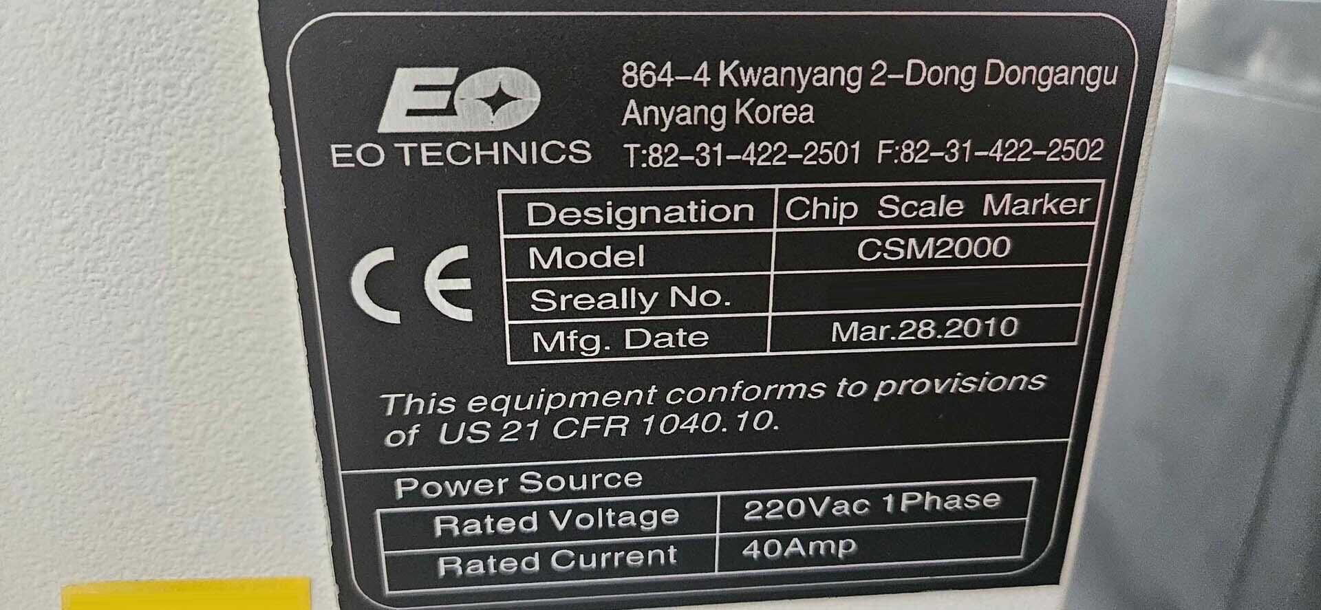 图为 已使用的 EO TECHNICS CSM 2000 待售