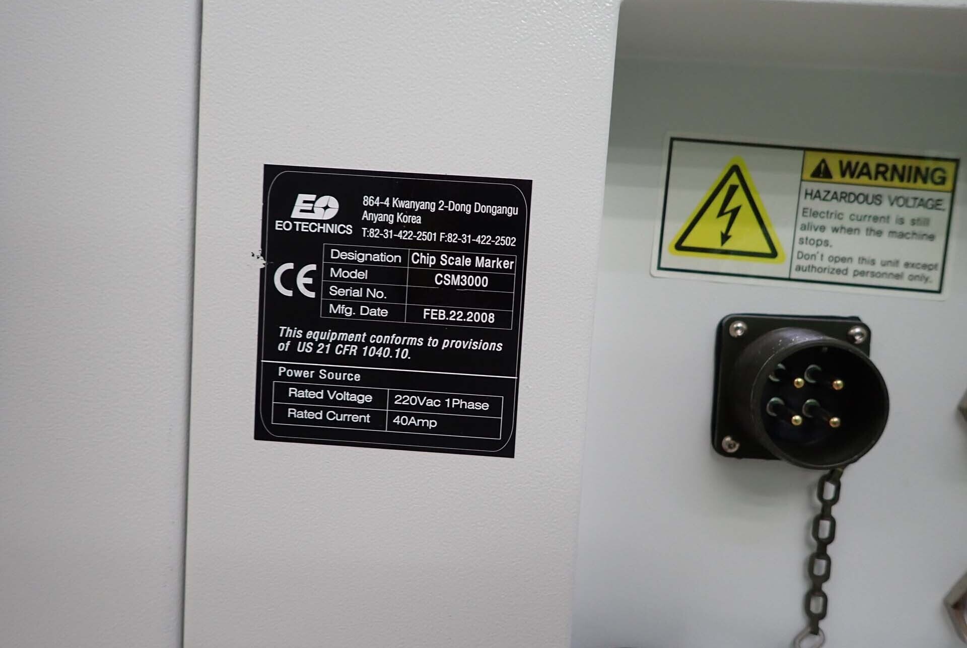 Foto Verwendet EO TECHNICS CSM 3000 Zum Verkauf