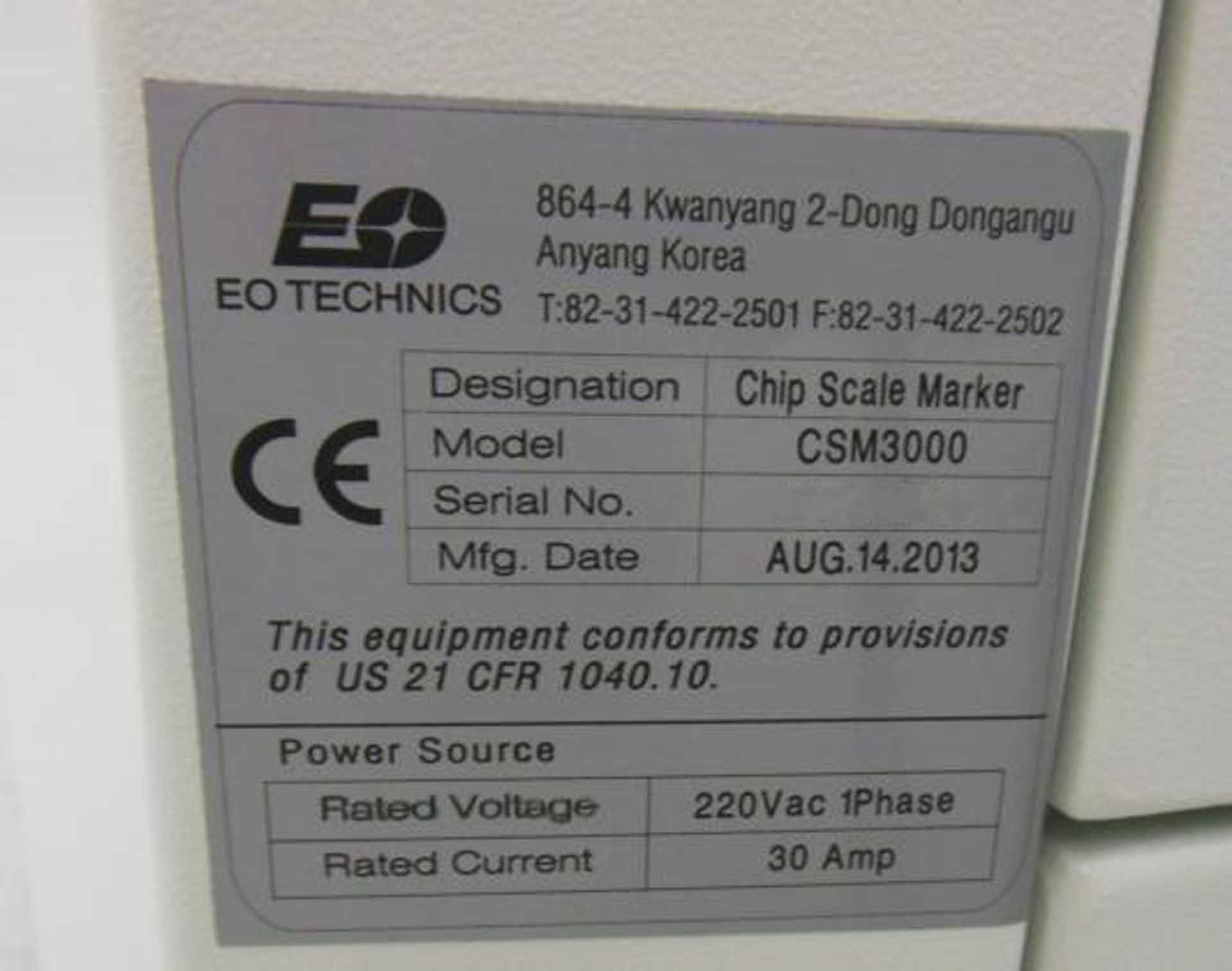 EO TECHNICS CSM 3000 used for sale price #9130345, 2013 > buy from CAE