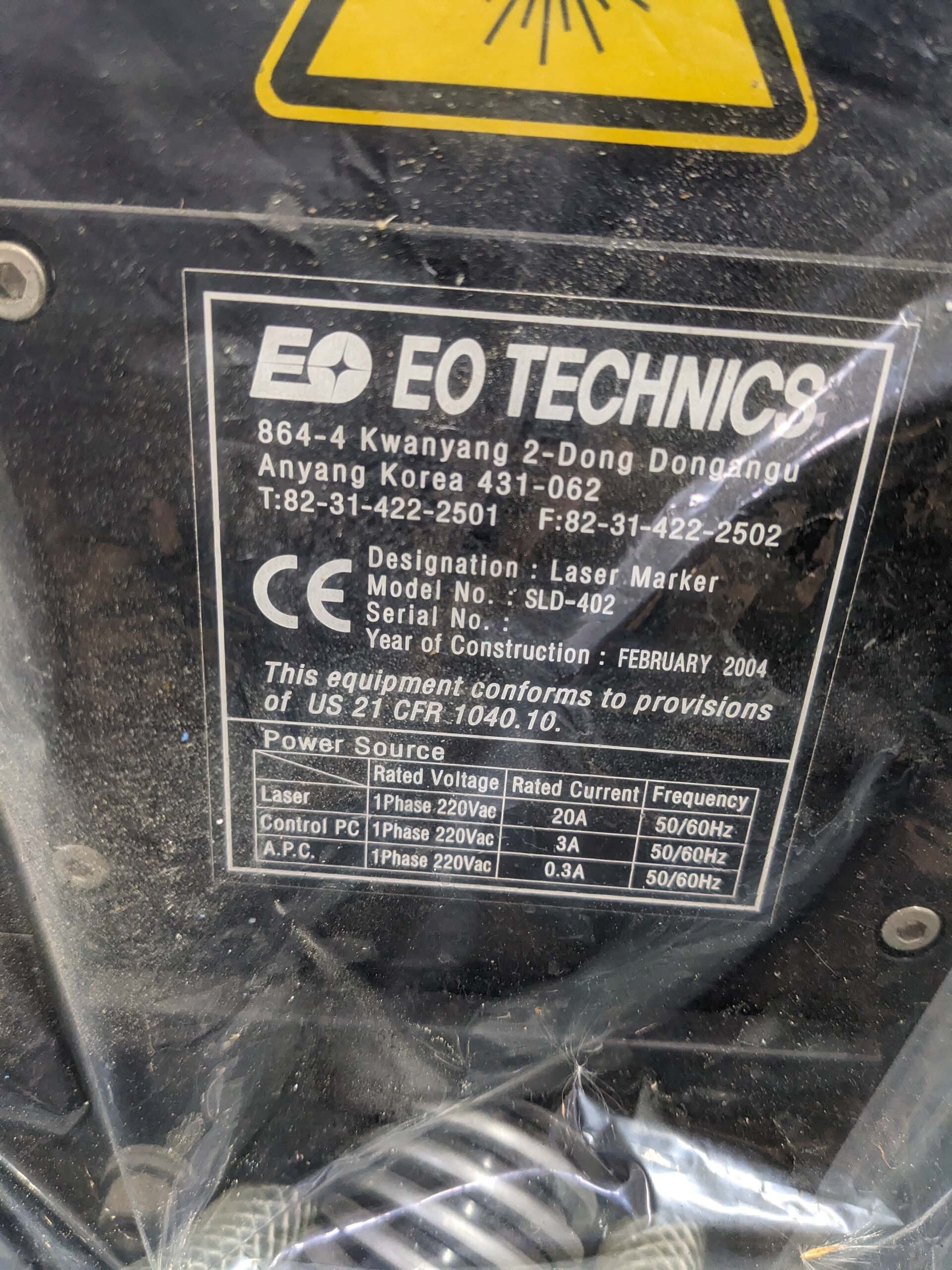 Foto Verwendet EO TECHNICS SLD-402G Zum Verkauf