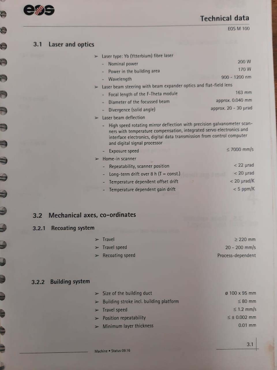 Photo Utilisé EOS EOSINT M100 À vendre