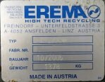 Photo Used EREMA 1718 TVE-DD-LF For Sale