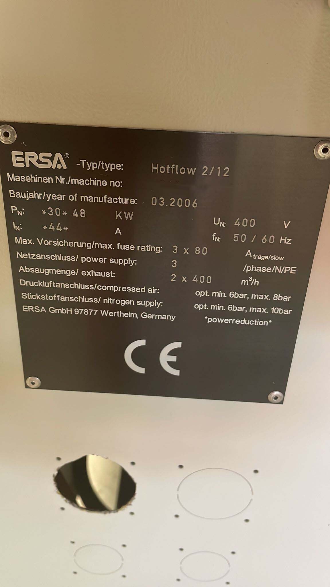 圖為 已使用的 ERSA Hotflow 2/12 待售