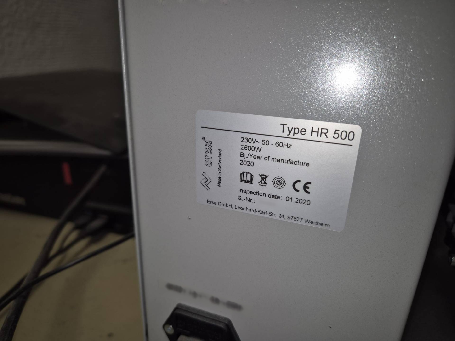 フォト（写真） 使用される ERSA HR500 販売のために