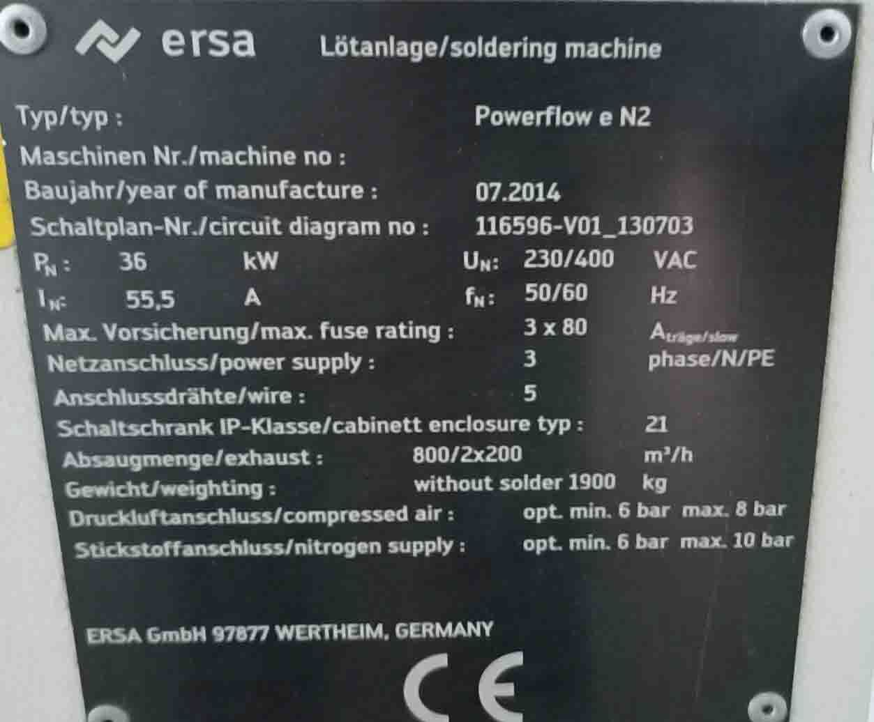 圖為 已使用的 ERSA Power Flow e N2 待售