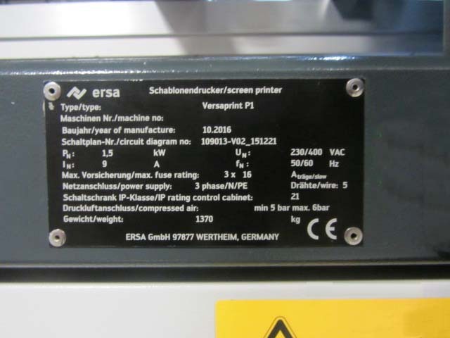 사진 사용됨 ERSA Versaprint P1 판매용