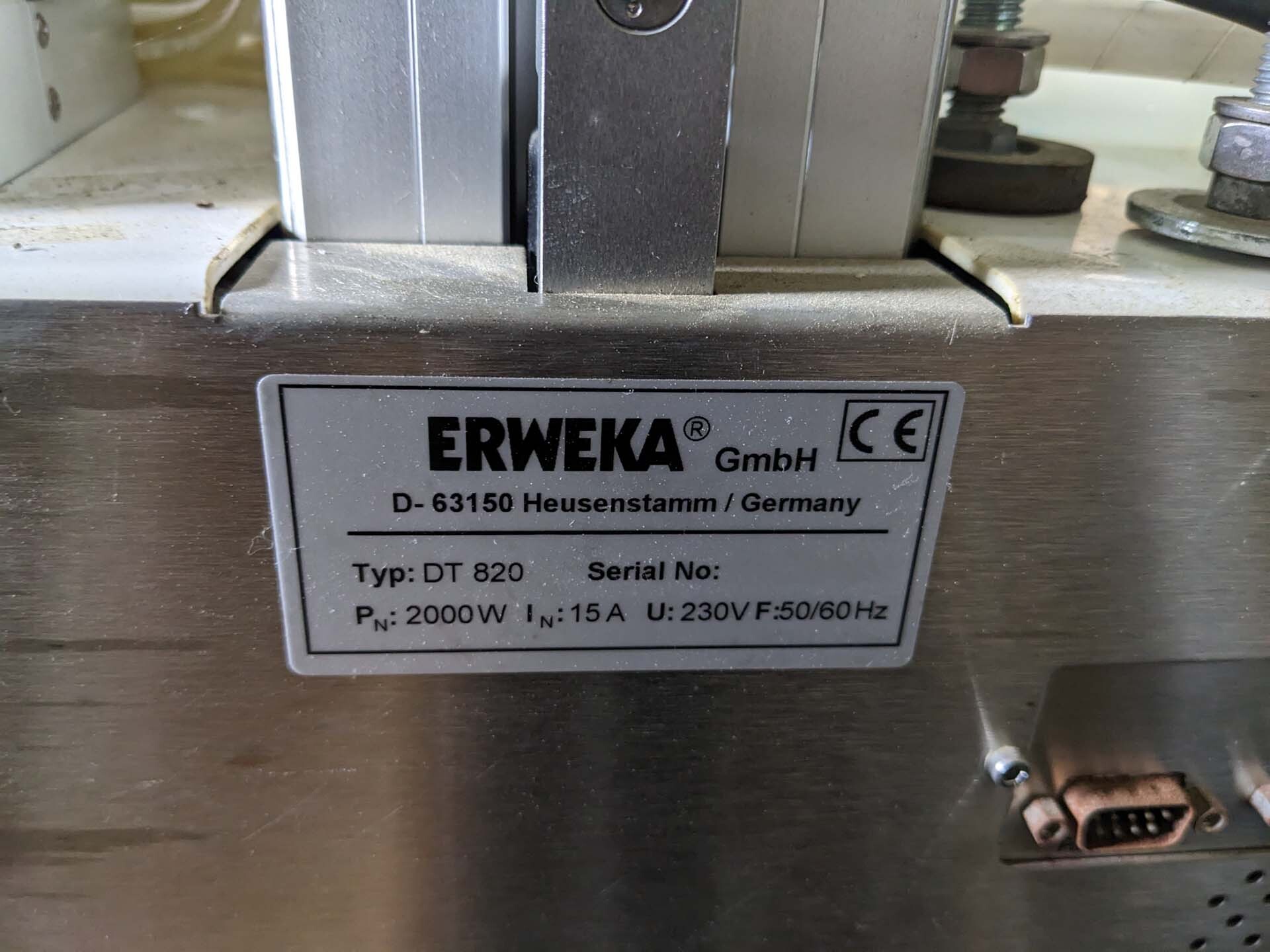 圖為 已使用的 ERWEKA DT 820 待售