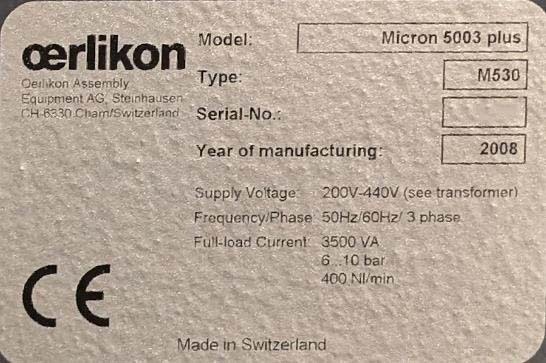 Photo Utilisé ESEC / ZEVATECH Micron 5003 plus À vendre