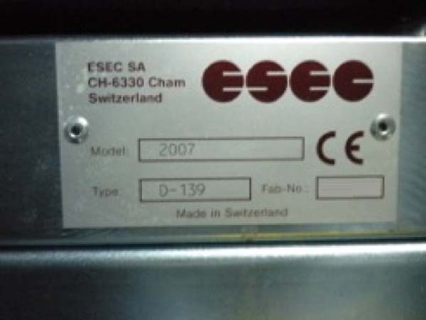Foto Verwendet ESEC 2007 BGA Zum Verkauf