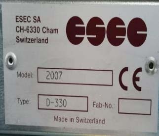 사진 사용됨 ESEC 2007 SSI 판매용
