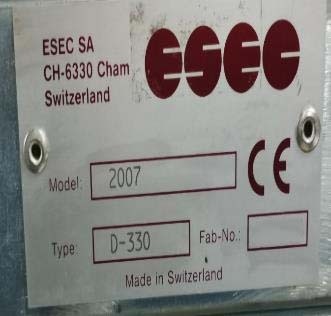 Foto Verwendet ESEC 2007 SSI Zum Verkauf