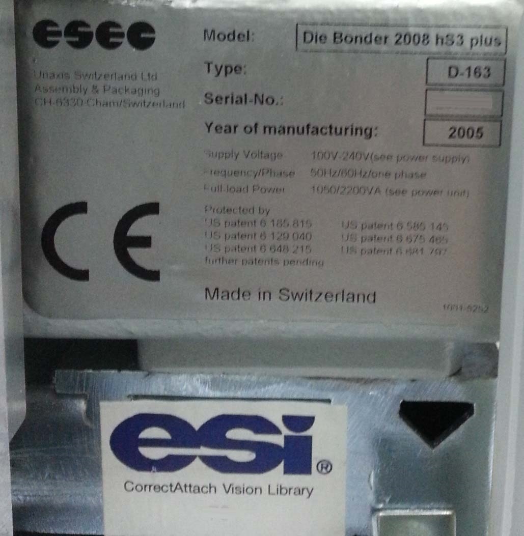 フォト（写真） 使用される ESEC 2008 HS3 Plus 販売のために